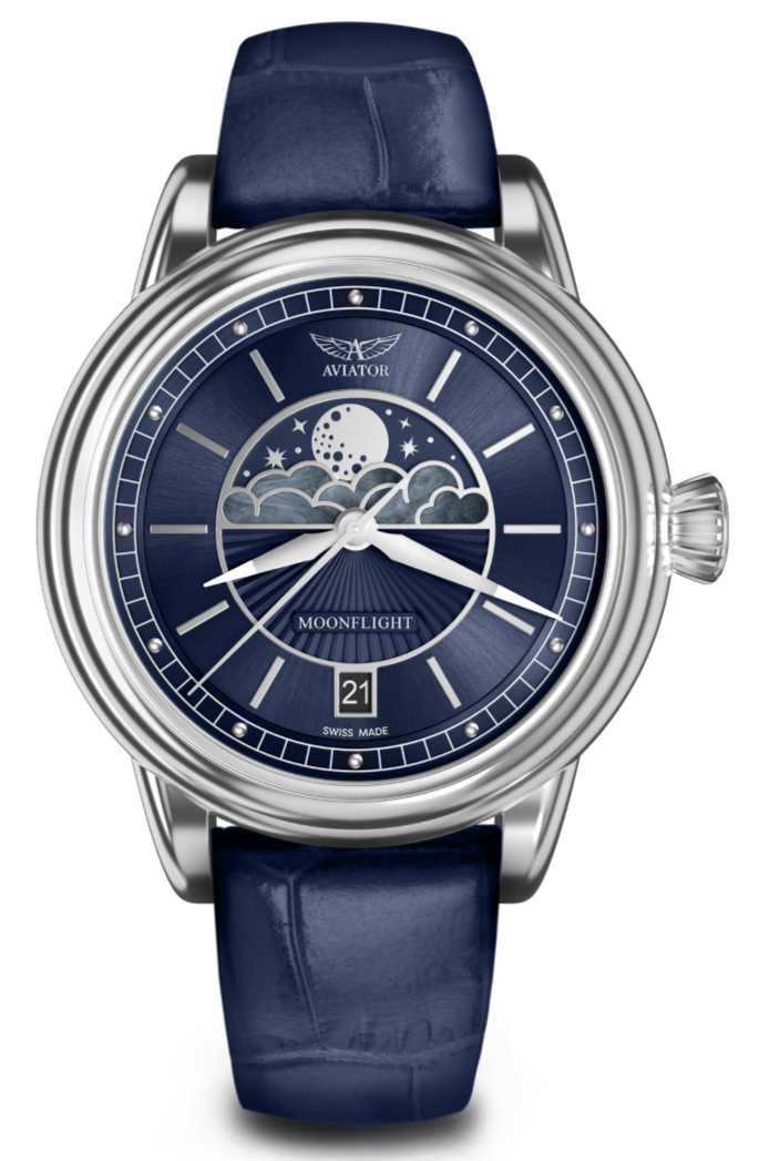 AVIATOR SWISS DOUGLAS MOONFLIGHT WATCH V.1.33.0.255.4
