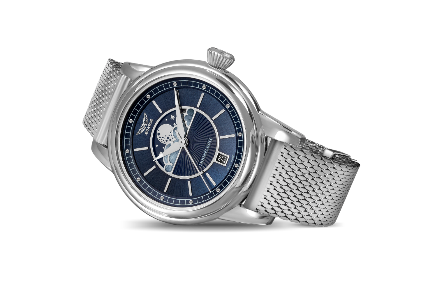 AVIATOR SWISS DOUGLAS MOONFLIGHT WATCH V.1.33.0.255.4