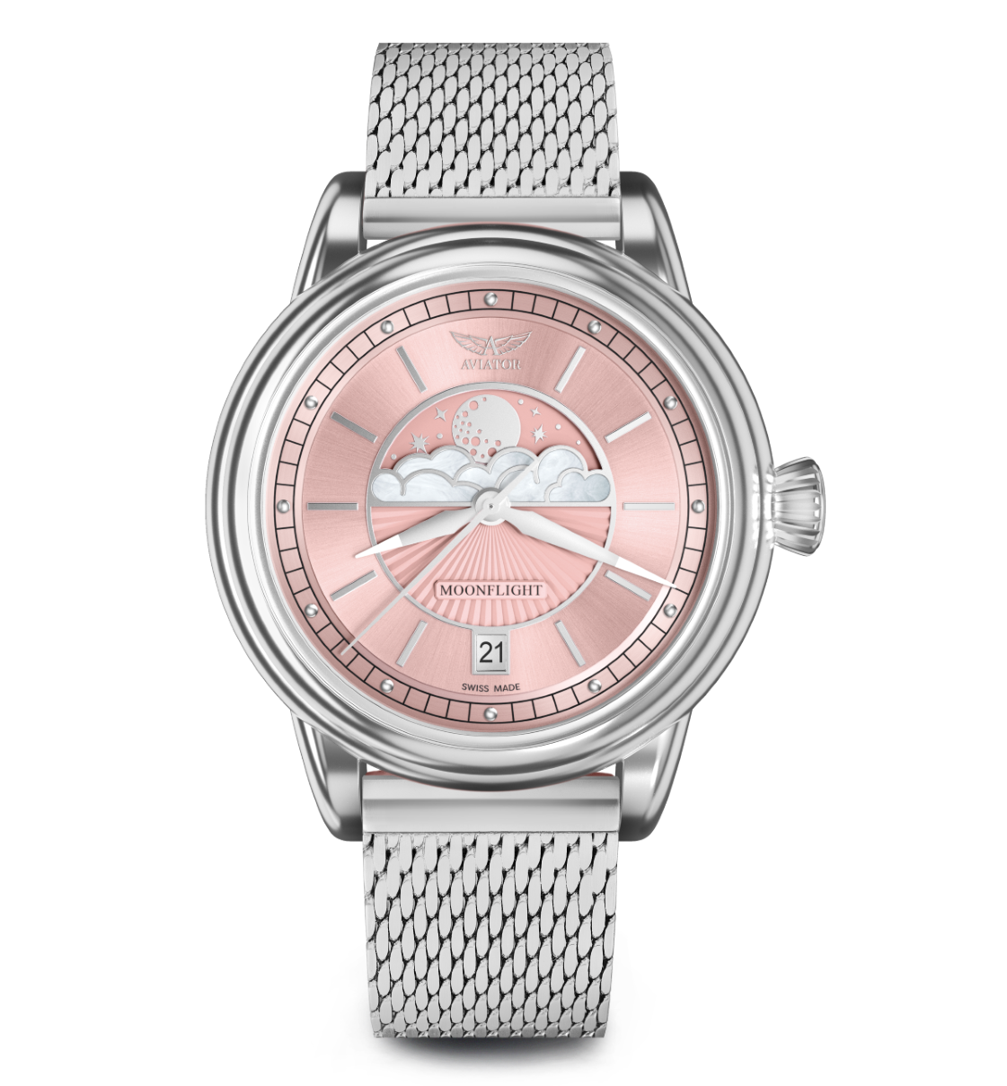 AVIATOR SWISS DOUGLAS MOONFLIGHT WATCH V.1.33.0.257.4