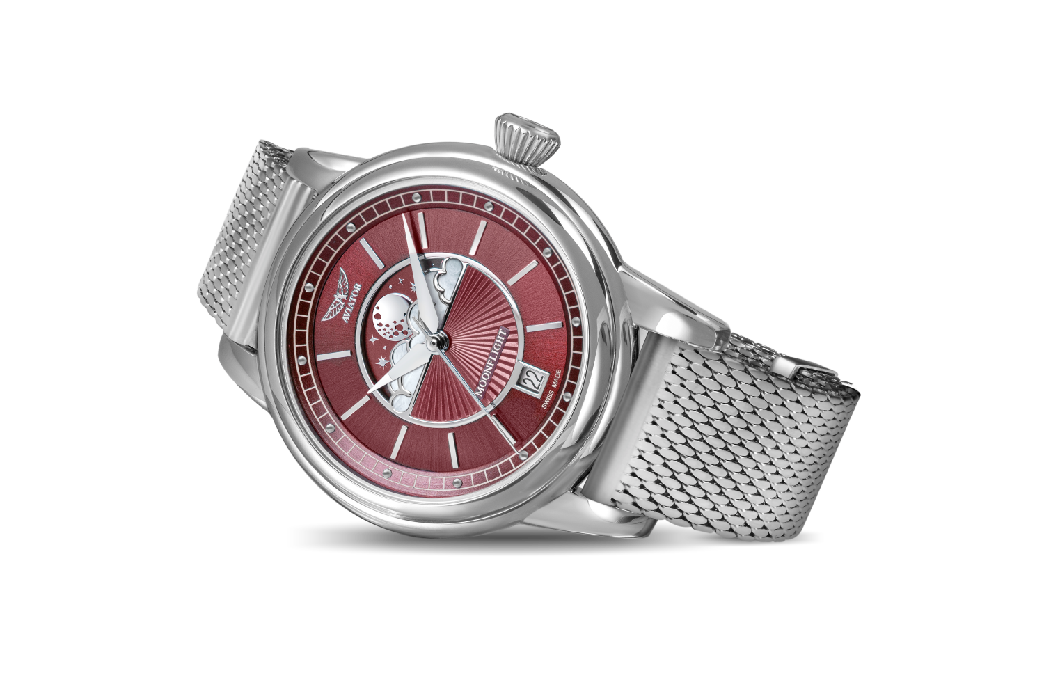 AVIATOR SWISS DOUGLAS MOONFLIGHT WATCH V.1.33.0.264.4