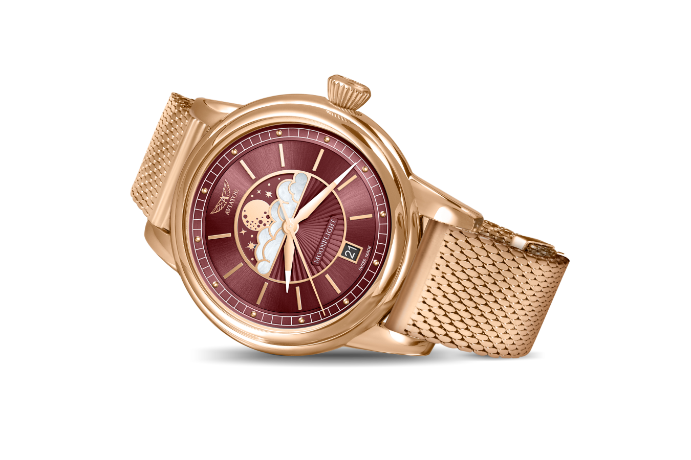 AVIATOR SWISS DOUGLAS MOONFLIGHT WATCH V.1.33.2.265.4