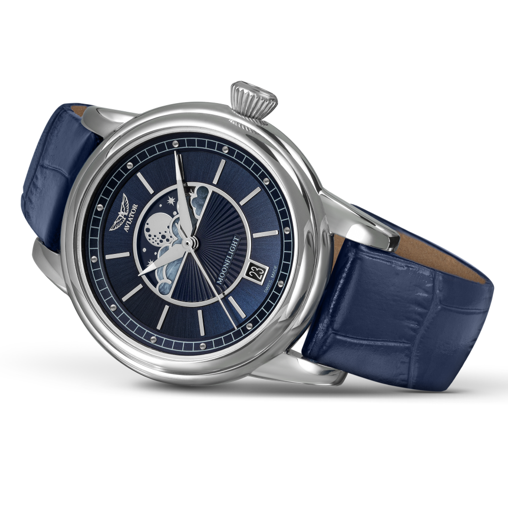 AVIATOR SWISS DOUGLAS MOONFLIGHT WATCH V.1.33.0.255.4