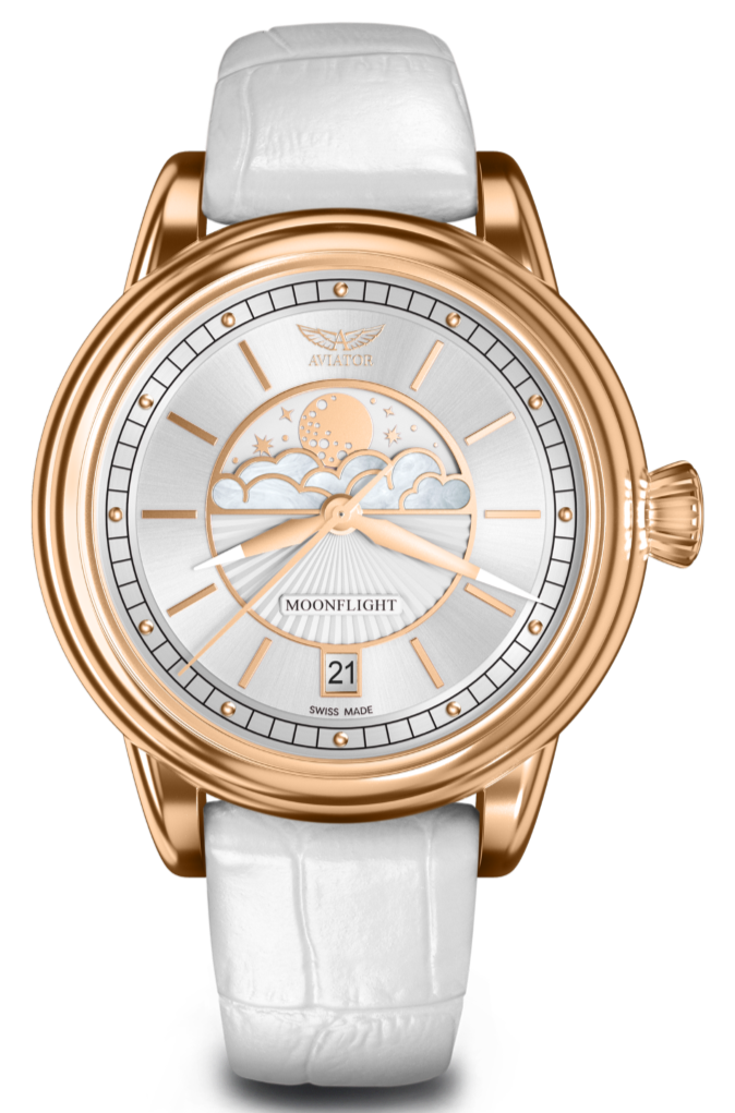 AVIATOR SWISS DOUGLAS MOONFLIGHT WATCH V.1.33.2.251.4