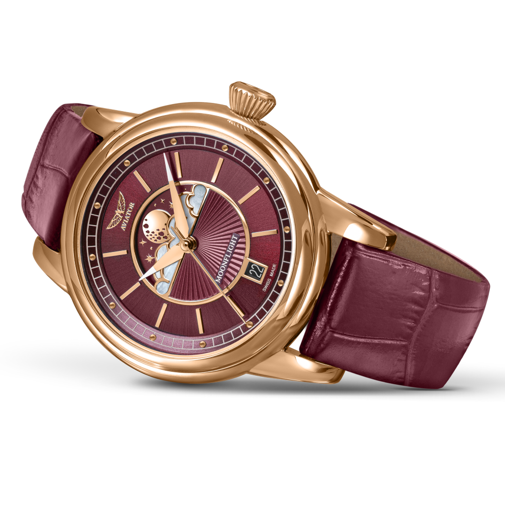 AVIATOR SWISS DOUGLAS MOONFLIGHT WATCH V.1.33.2.265.4