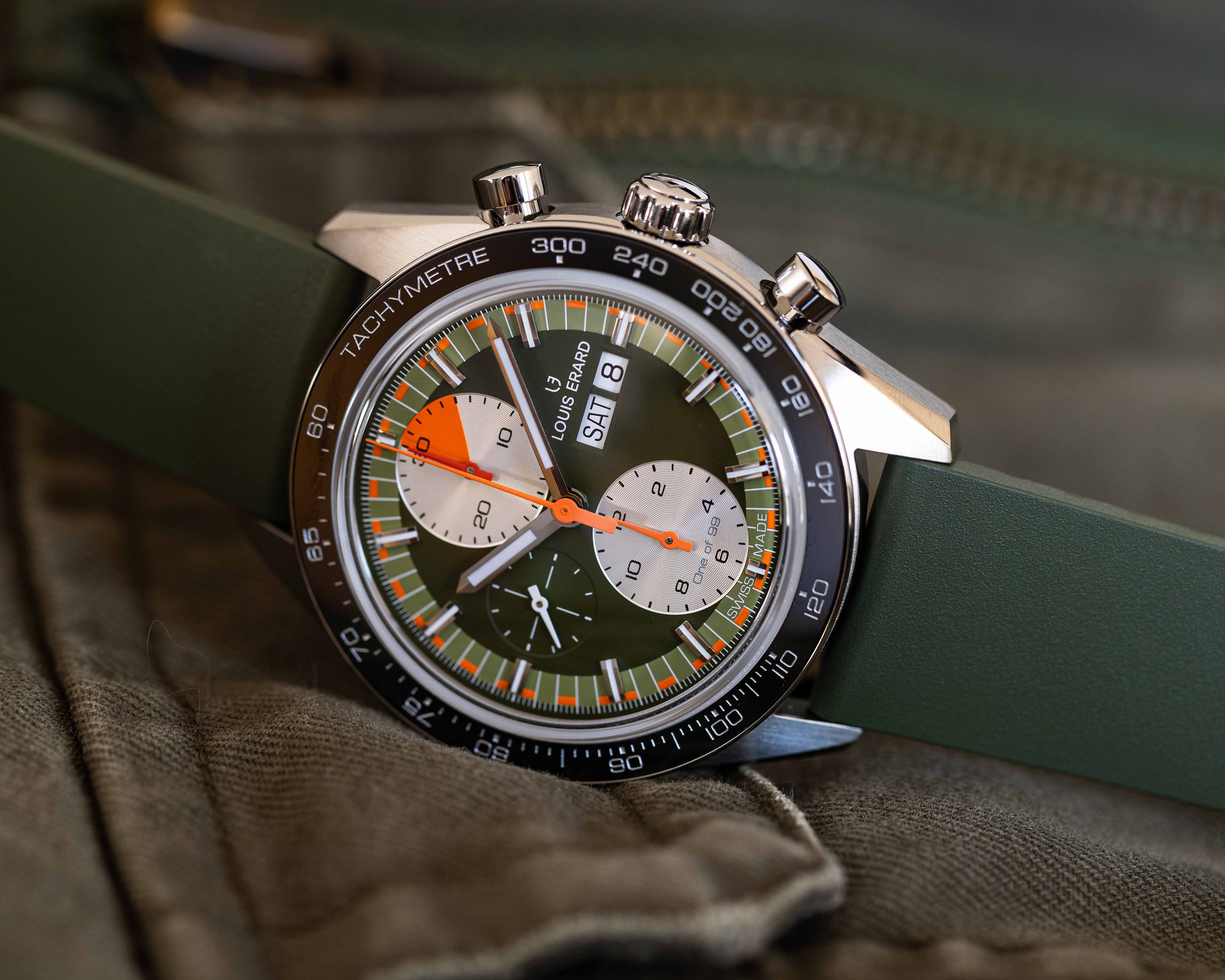 Louis Erard 2300 Sport Chronograph Khaki Watch