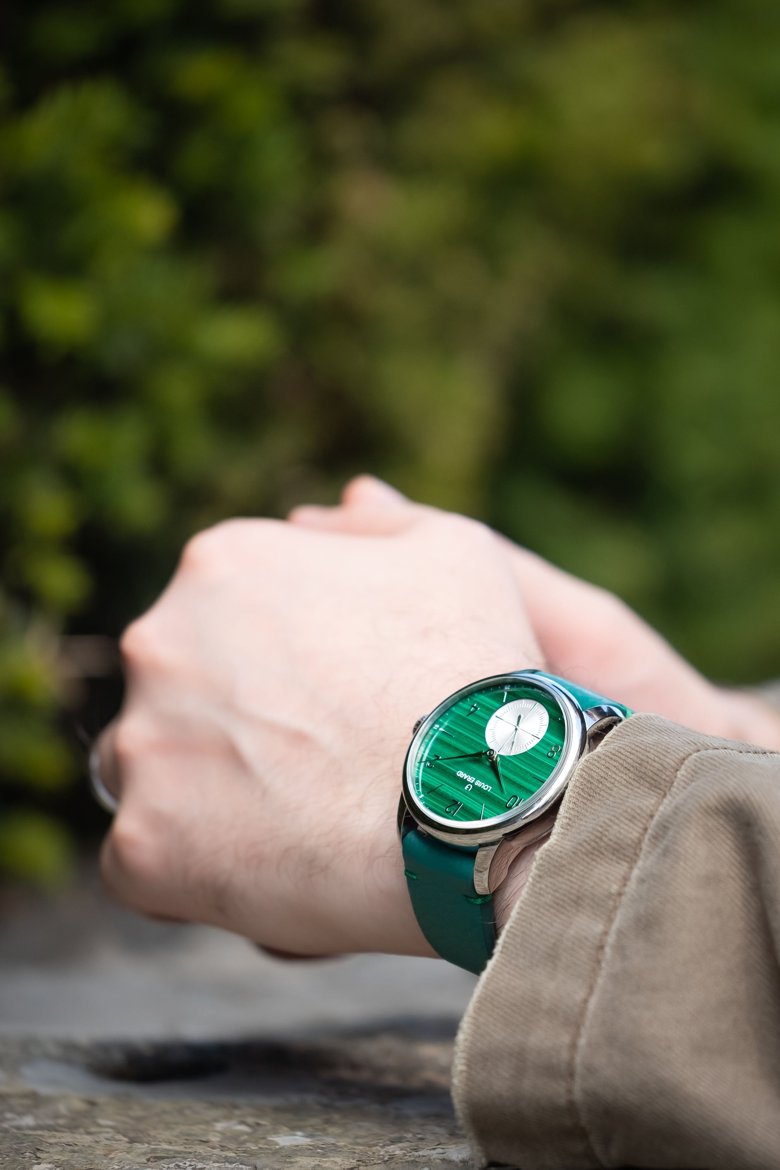 Hodinky Louis Erard Petite Seconde Malachite