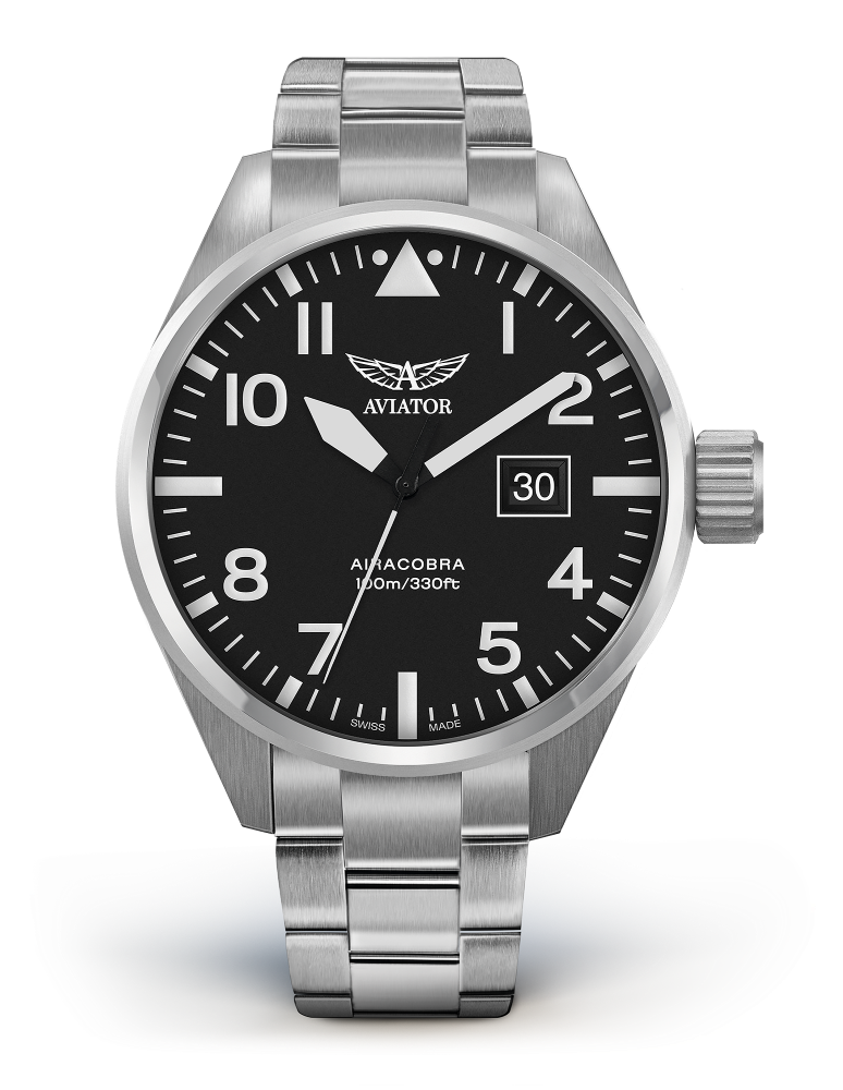 Hodinky AVIATOR SWISS AIRACOBRA P42 V.1.22.0.148.4