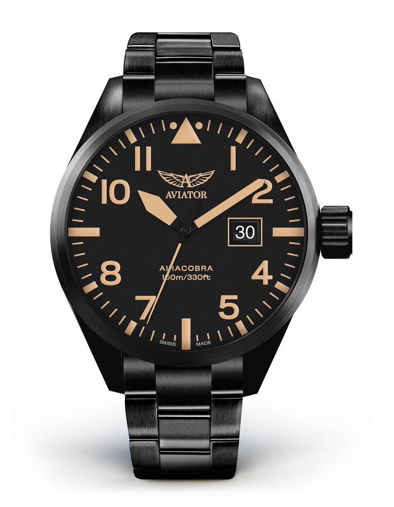 Hodinky AVIATOR SWISS AIRACOBRA P42 V.1.22.5.157.4