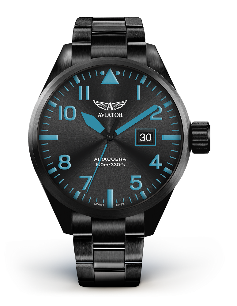 Hodinky AVIATOR SWISS AIRACOBRA P42 V.1.22.5.188.4