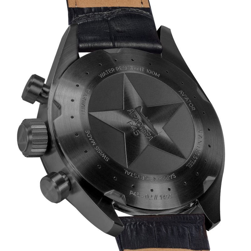 Hodinky AVIATOR SWISS AIRACOBRA P45 CHRONO V.2.25.5.174.4