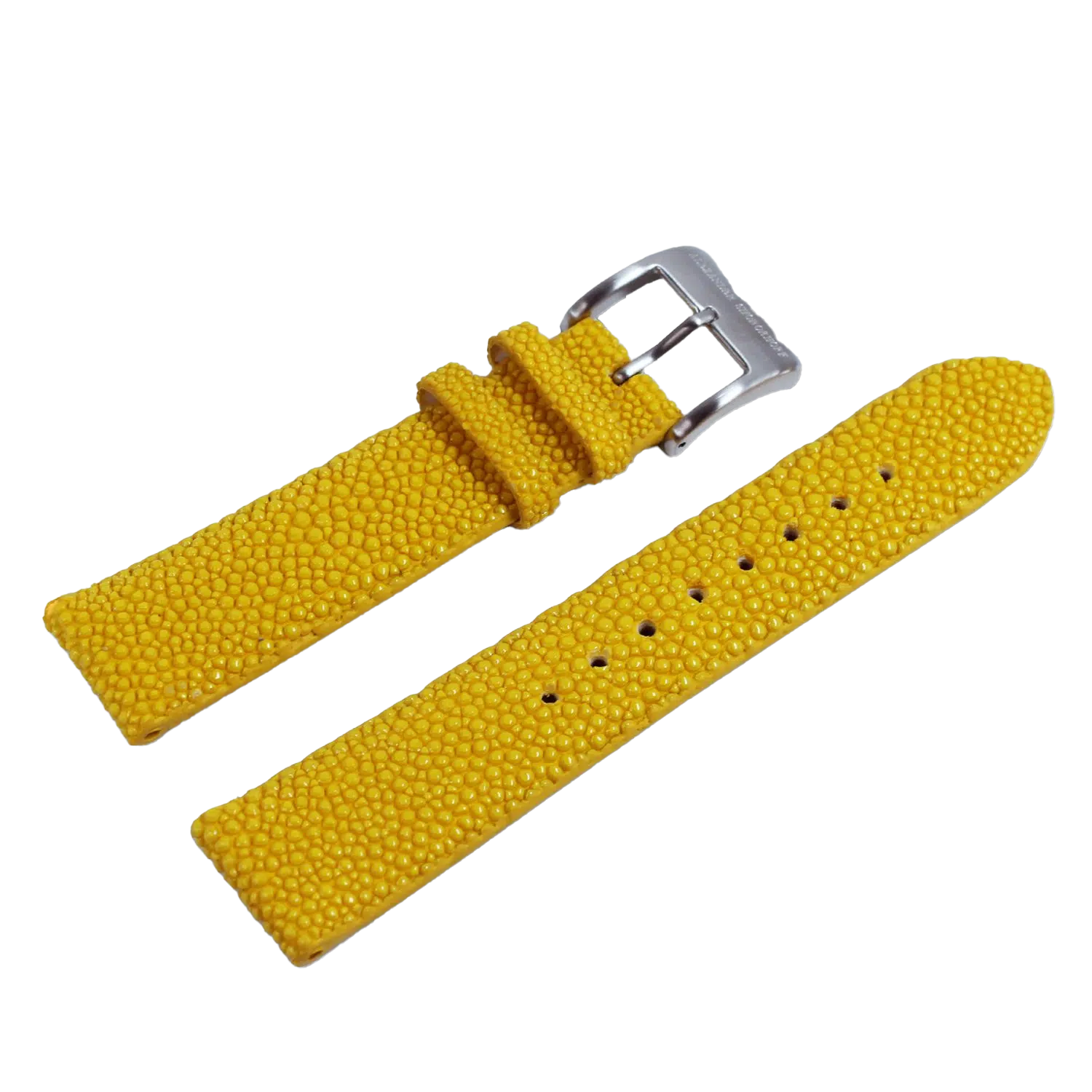 Alexander Shorokhoff genuine ray leather strap - yellow