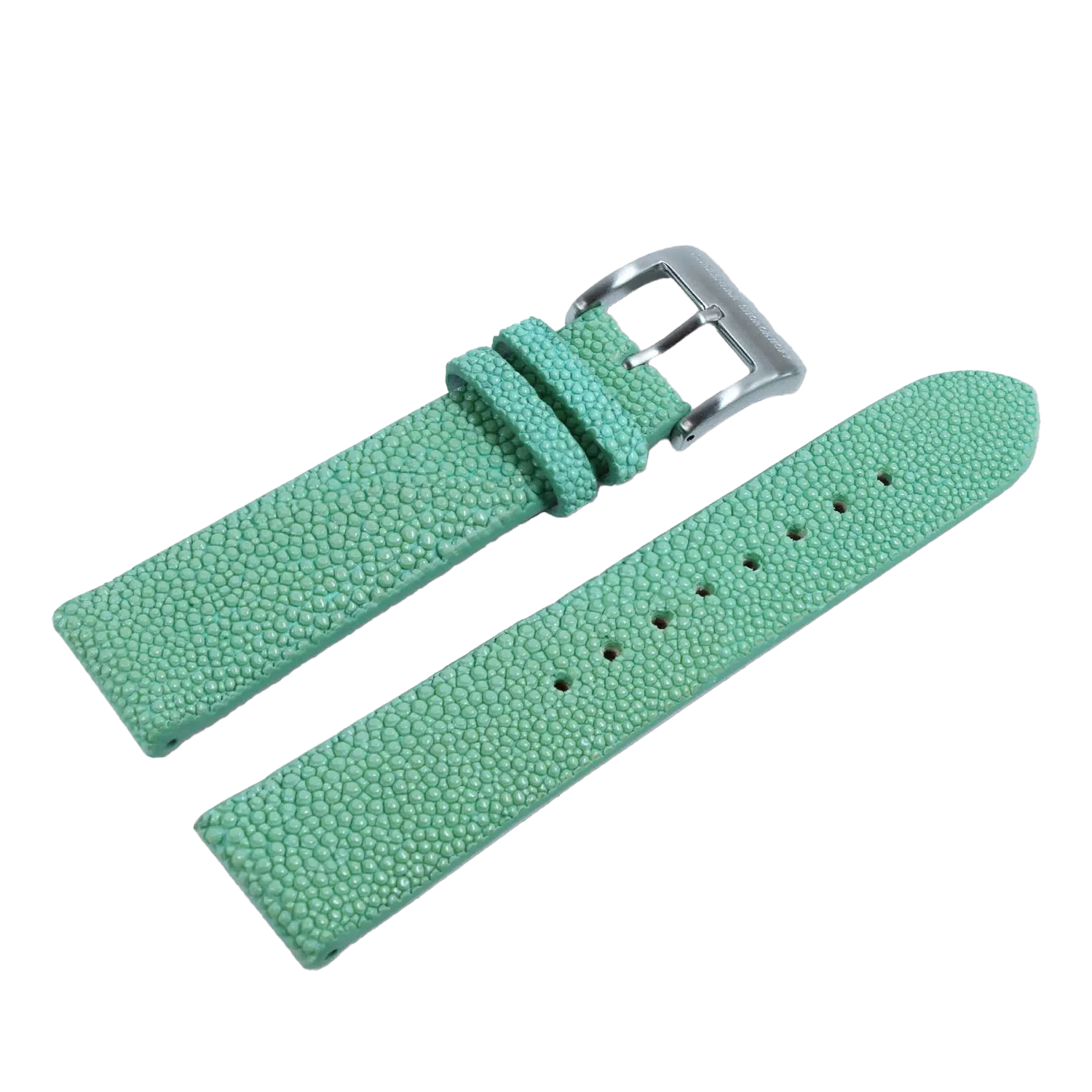 Alexander Shorokhoff genuine ray leather strap - green