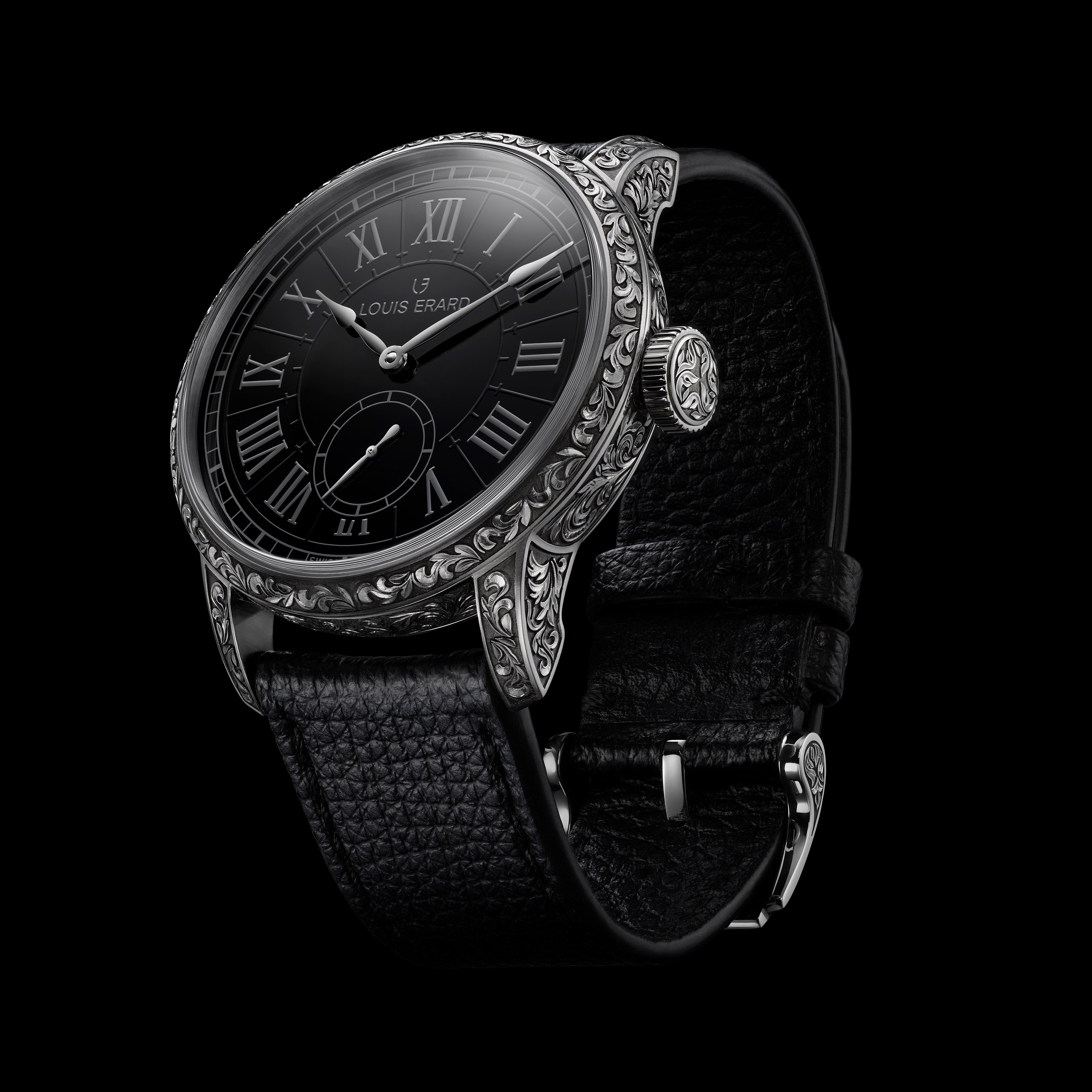 Louis Erard Hand-Engraved Watch