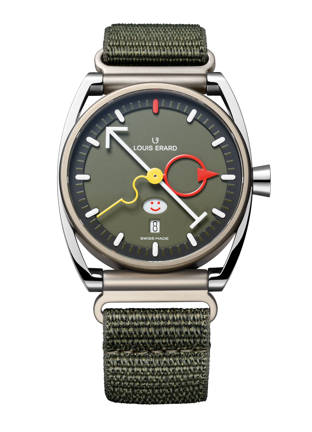 Hodinky la Semaine Louis Erard x Alain Silberstein Khaki