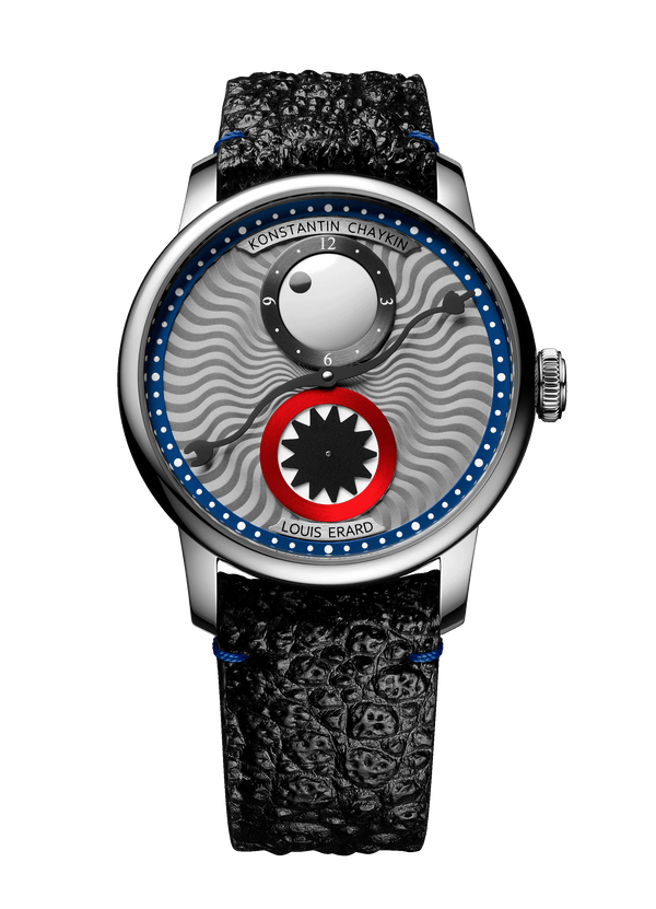 Hodinky Louis Erard x Konstantin Chaykin Time eater III Blue