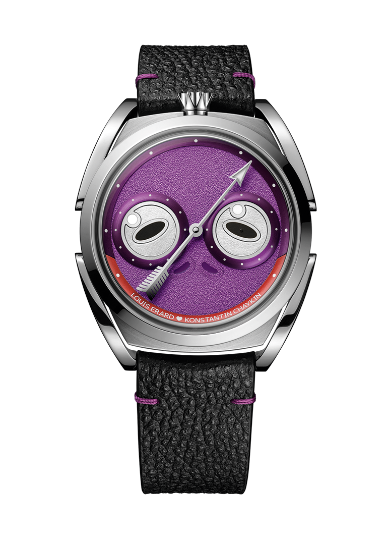 Hodinky Louis Erard x KONSTANTIN CHAYKIN UNFROGETTABLE Purple