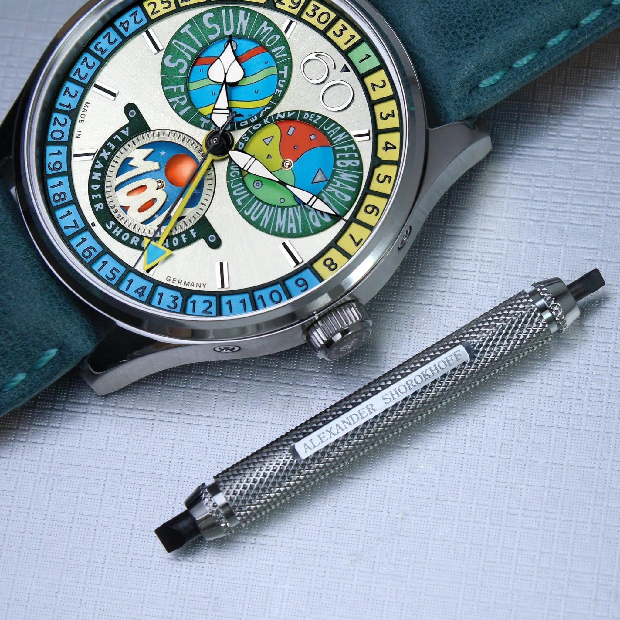 Hodinky Alexander Shorokhoff Full Calendar Cadamomo AS.VK-CDMM2