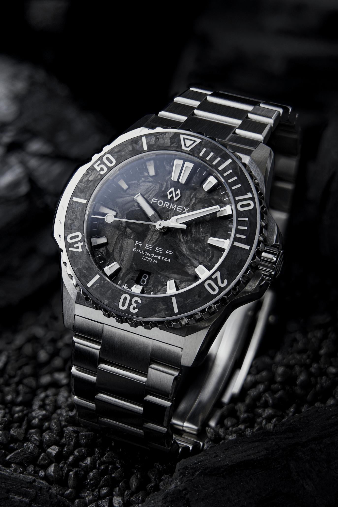 Hodinky Formex Reef 39,5 mm - Forged Carbon