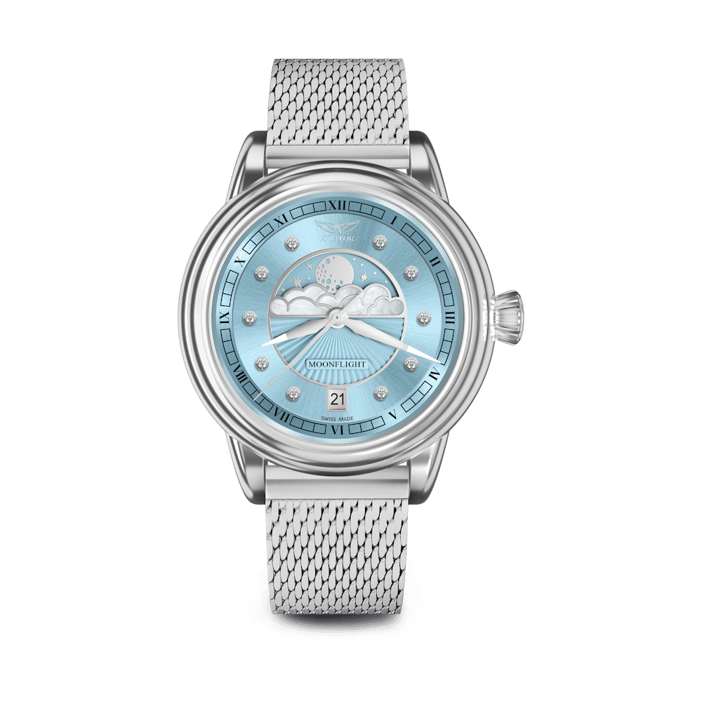 Hodinky Aviator Swiss DOUGLAS MOONFLIGHT V.1.33.0.359.4