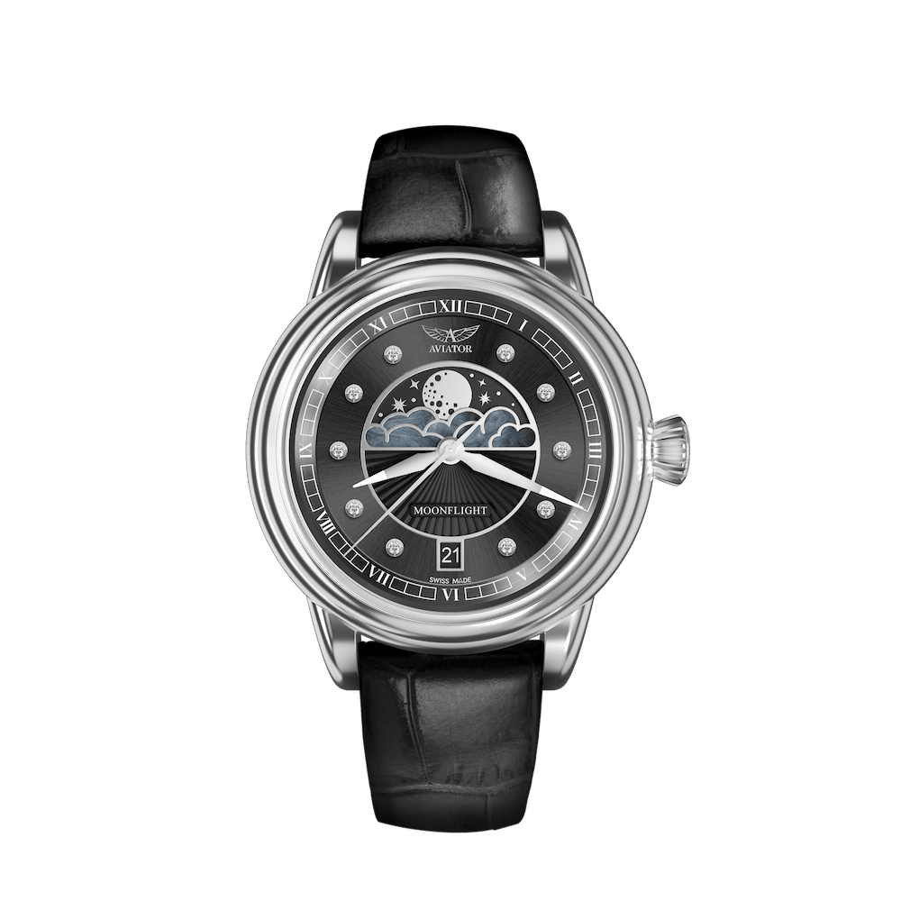 Hodinky Aviator Swiss DOUGLAS MOONFLIGHT V.1.33.0.381.4