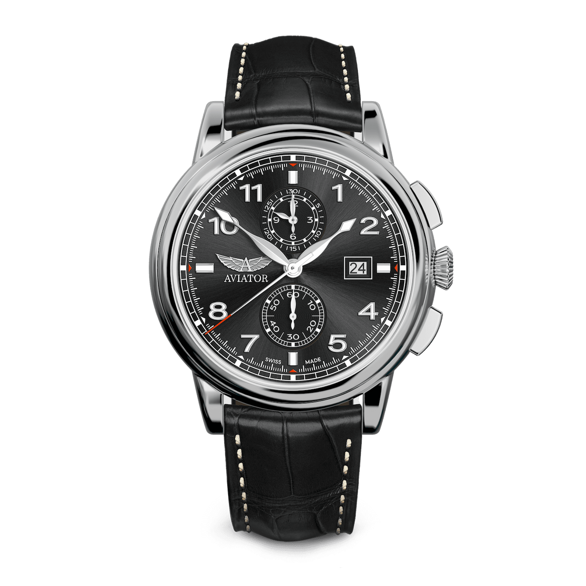 Hodinky AVIATOR SWISS Douglas DC-3 Chronograph V.2.45.0.405.4