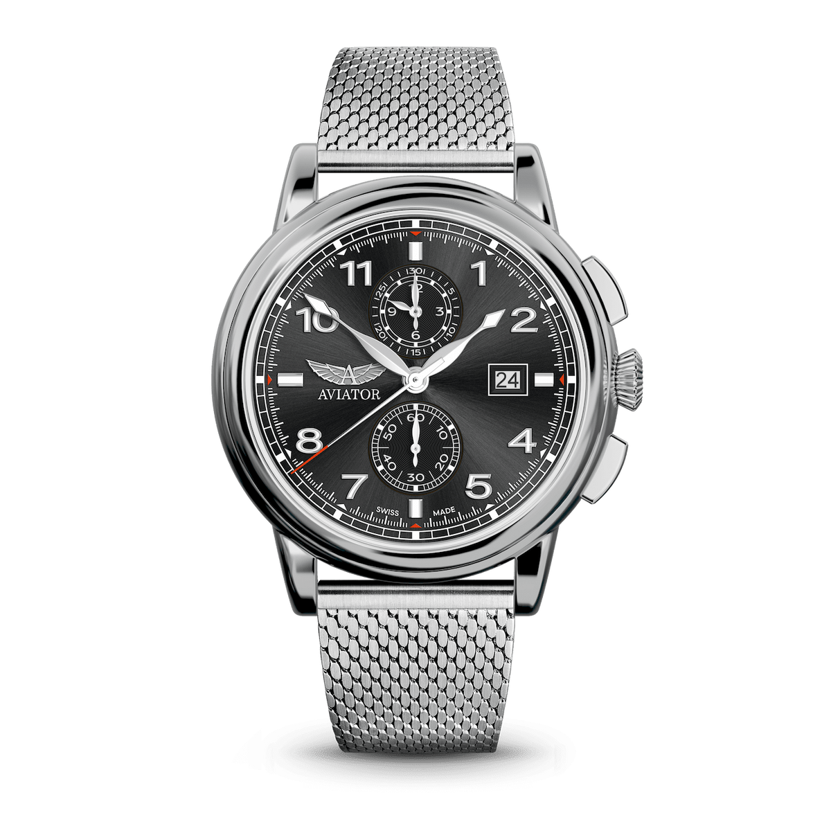 Hodinky AVIATOR SWISS Douglas DC-3 Chronograph V.2.45.0.405.4