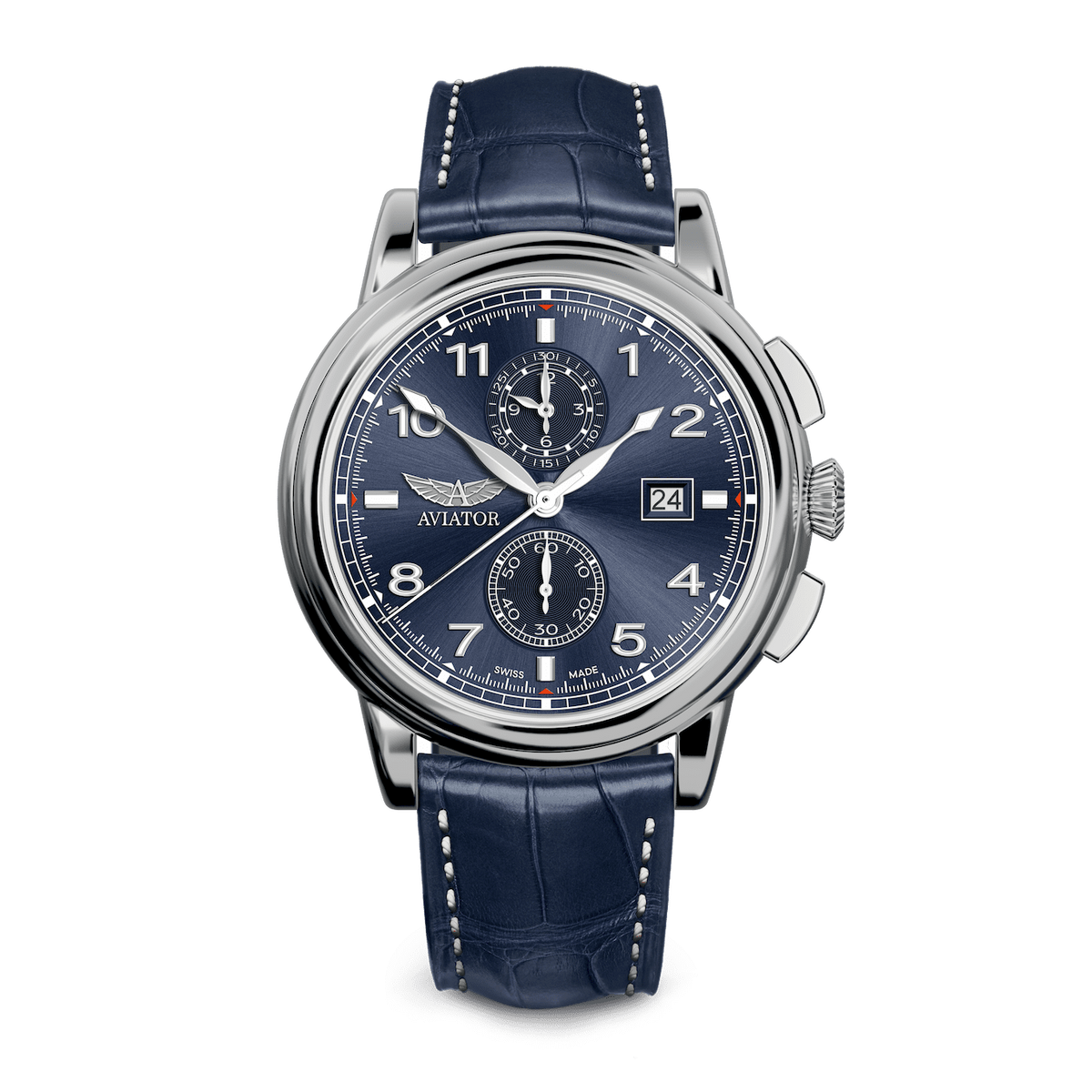 Hodinky AVIATOR SWISS Douglas DC-3 Chronograph V.2.45.0.407.4
