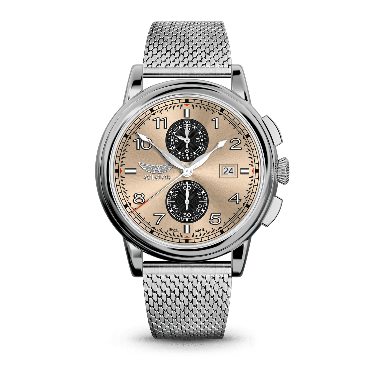 Hodinky AVIATOR SWISS Douglas DC-3 Chronograph V.2.45.0.409.4
