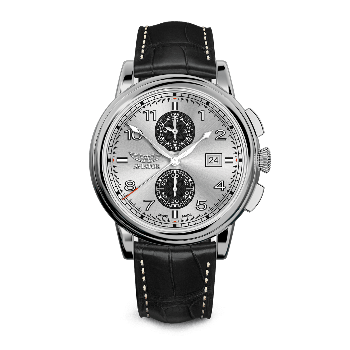 Hodinky AVIATOR SWISS Douglas DC-3 Chronograph V.2.45.0.411.4