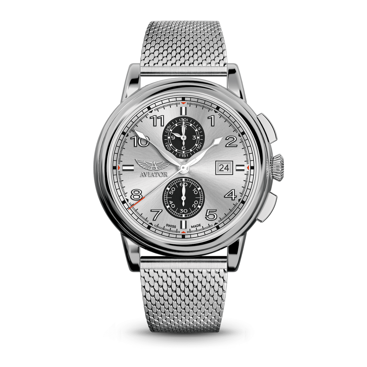 Hodinky AVIATOR SWISS Douglas DC-3 Chronograph V.2.45.0.411.4