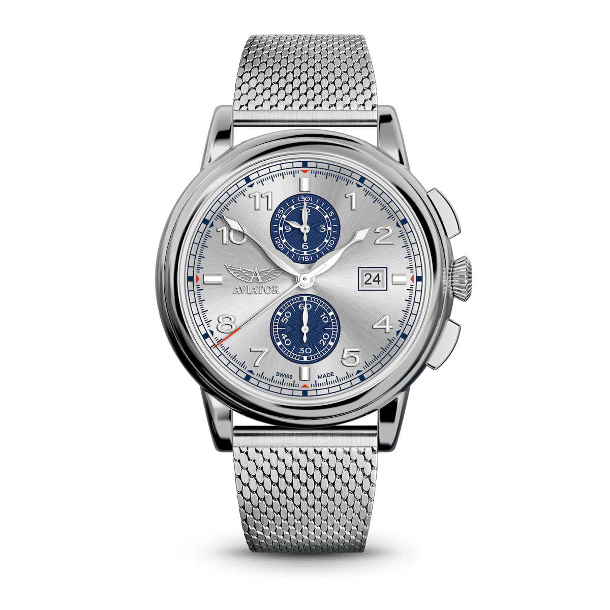 Hodinky AVIATOR SWISS Douglas DC-3 Chronograph V.2.45.0.413.4