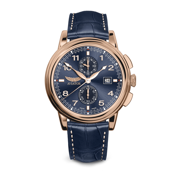 Hodinky AVIATOR SWISS Douglas DC-3 Chronograph V.2.45.2.408.4