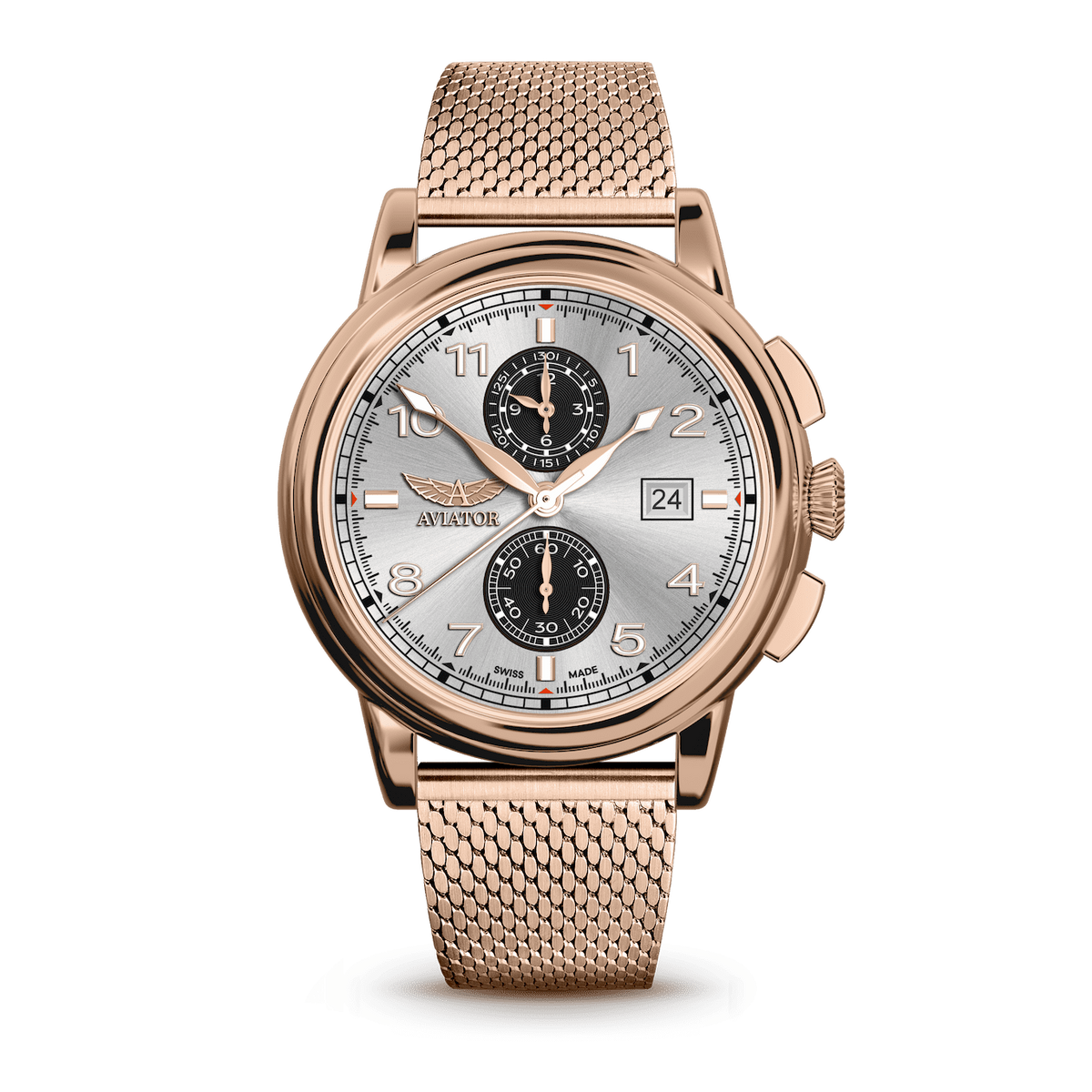 Hodinky AVIATOR SWISS Douglas DC-3 Chronograph V.2.45.2.412.4