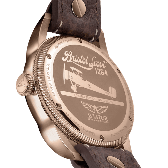 Hodinky AVIATOR SWISS Bristol Scout V.3.18.2.311.4
