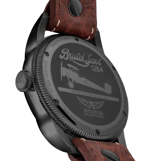 Hodinky AVIATOR SWISS Bristol Scout V.3.18.5.311.4
