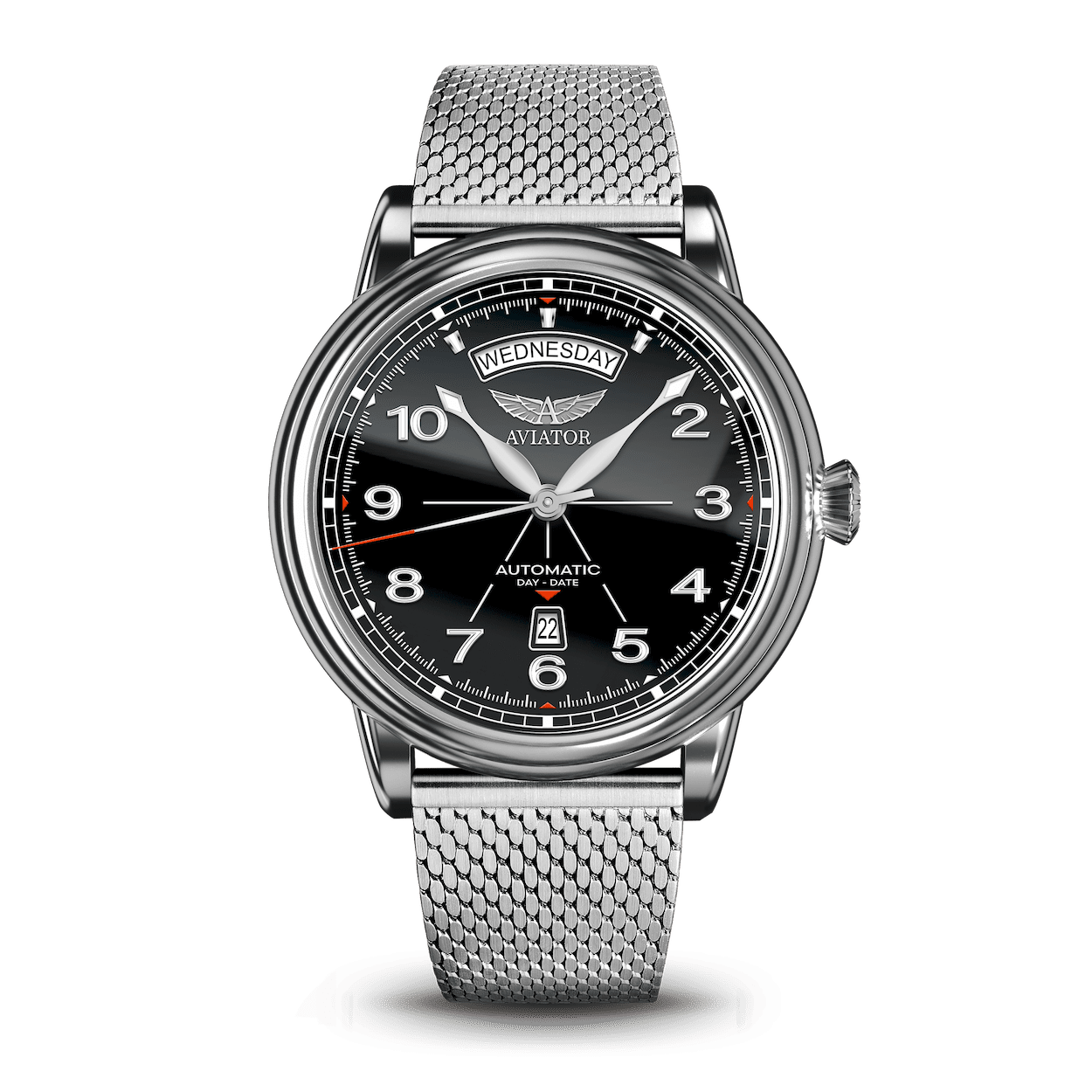 Watch AVIATOR SWISS Douglas day-date 45 V.3.44.0.397.4