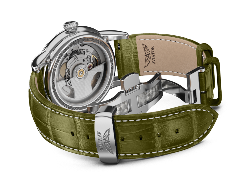 Hodinky AVIATOR SWISS Douglas day-date 41 V.3.35.0.278.4
