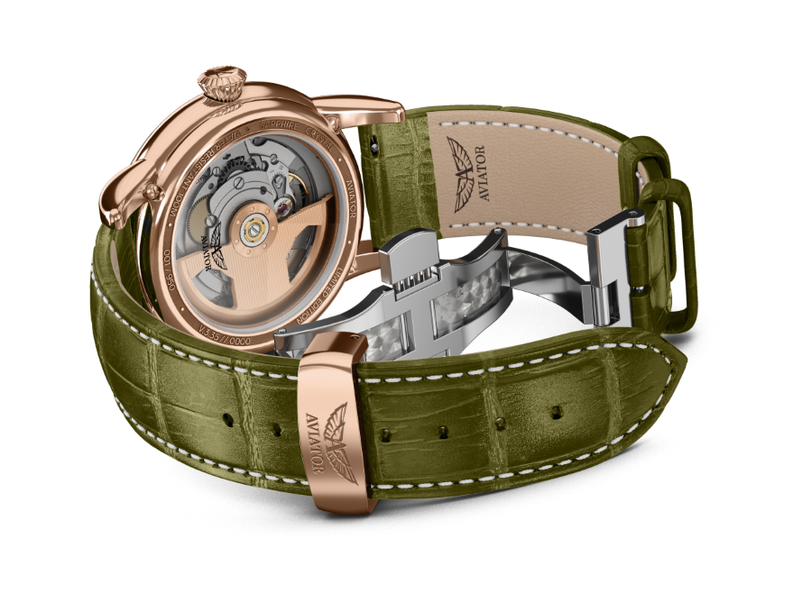 Hodinky AVIATOR SWISS Douglas day-date 41 V.3.35.2.279.4